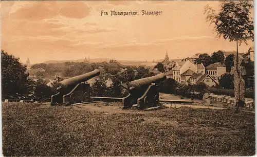 Postcard Stavanger Fra Museumsparken 1911