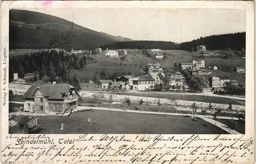 Spindlermühle Špindlerův Mlýn | Spindelmühle Stadtpartie 1911