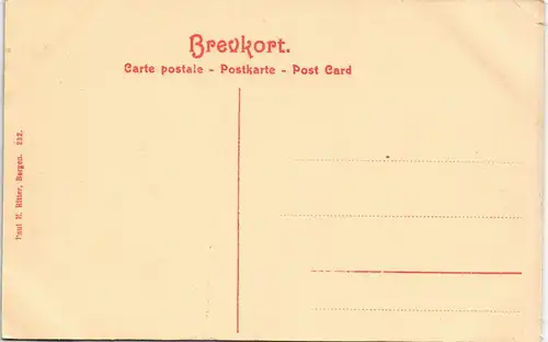 Postcard Bergen Bergen Partie am Walkendorfstaarnet 1911