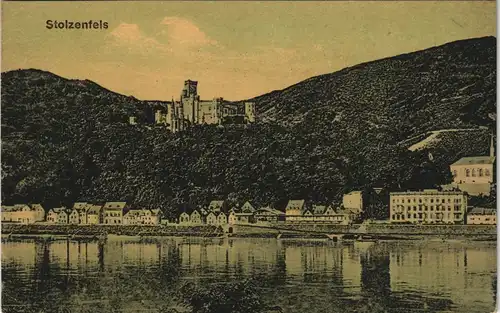 Ansichtskarte Stolzenfels-Koblenz Burg Schloß Stolzenfels am Rhein 1910