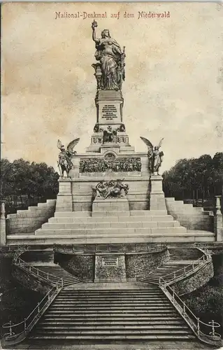 Rüdesheim (Rhein) National-Denkmal am Rhein Niederwalddenkmal 1910/1906