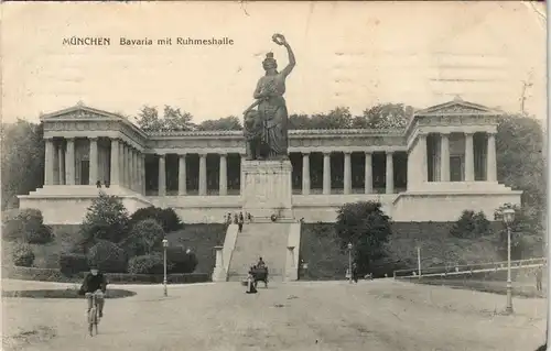 Ludwigsvorstadt-München Bavaria mit Ruhmeshalle Gesamtansicht 1911
