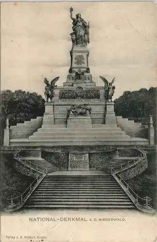 Rüdesheim (Rhein) National-Denkmal Niederwalddenkmal am Rhein 1906