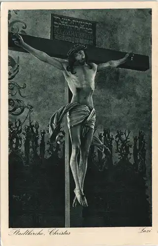 Freudenstadt Evangelische Stadtkirche Christus Kruzifix (Lazi-Karte) 1920