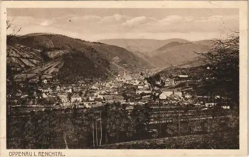 Ansichtskarte Oppenau Panorama-Ansicht Gesamtansicht 1910