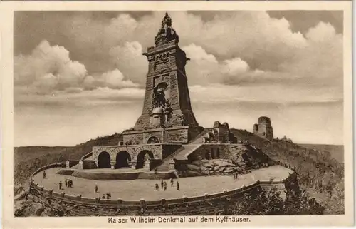 Kelbra (Kyffhäuser) Kaiser Wilhelm-Denkmal auf dem Kyffhäuser 1920