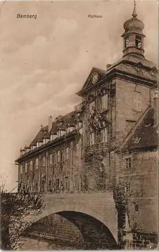 Ansichtskarte Bamberg Rathaus (Town Hall) 1911