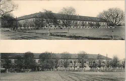 Bilin Bílina Pozdrav z Bilínských kasáren. 2 Bild Kaserne 1912