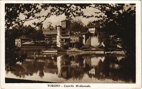 Cartoline Turin Torino Castello Mediovale 1938