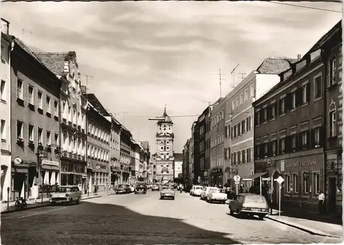 Ansichtskarte Vilshofen an der Donau Straßenpartie 1961