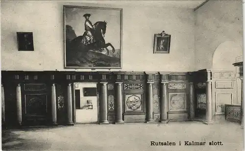 Postcard Kalmar Rutsalen - Schloß slott 1909