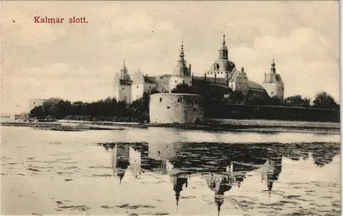 Postcard Kalmar Schloß slott 1911