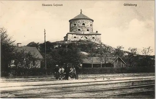 Postcard Göteborg Göteborg Skansen Lejonet 1911