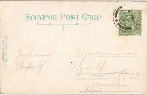 Postcard Folkestone Lower Parade 1907