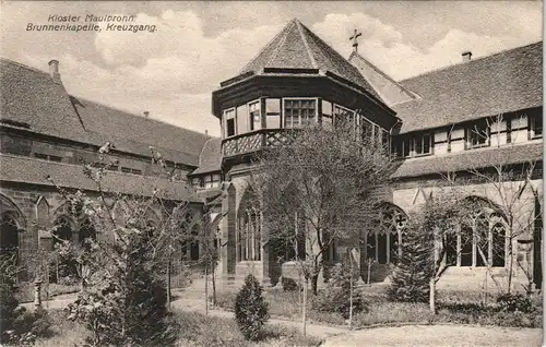 Ansichtskarte Maulbronn Kloster, Kreuzgang 1914