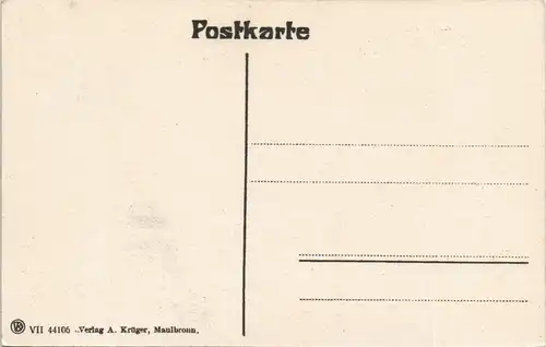 Ansichtskarte Maulbronn Kloster, Kreuzgang 1914