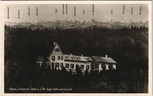 Freiburg im Breisgau Waldhaus und Pension Schauinsland im Schwarzwald 1920