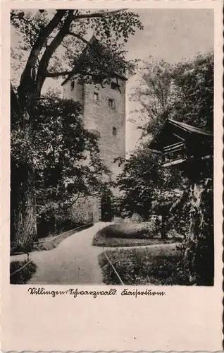 Ansichtskarte Villingen-Villingen-Schwenningen Partie am Turm 1930