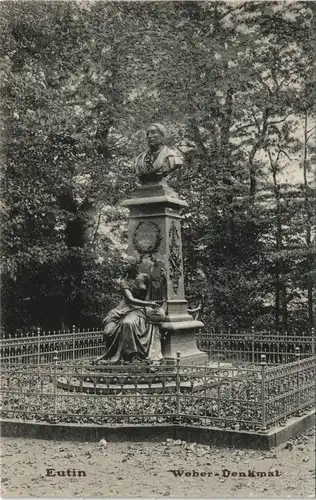 Ansichtskarte Eutin Weber-Denkmal 1912