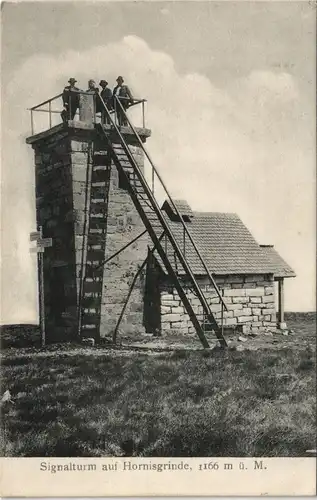 Ansichtskarte Achern Hornisgrinde (Berg) Signalturm 1912