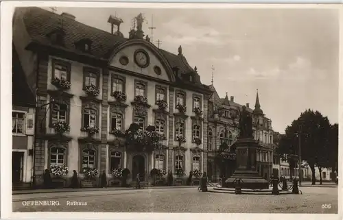 Ansichtskarte Offenburg Rathaus 1935