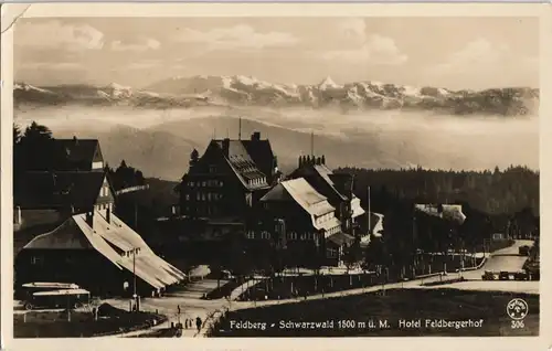 Feldberg (Schwarzwald) Feldberg Schwarzwald Stimmungsbild gen Alpen 1935