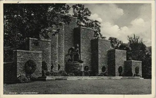 Ansichtskarte Goslar Jägerdenkmal 1949