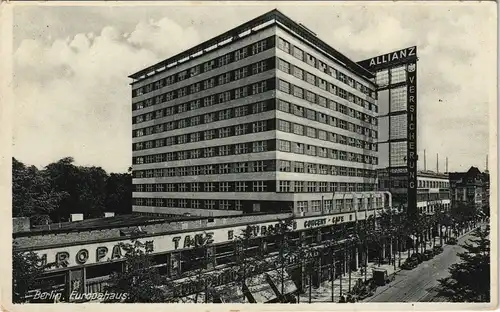 Ansichtskarte Kreuzberg-Berlin Europahaus, Alianz 1940