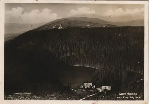 Ansichtskarte Achern Luftbild Mummelsee 1928