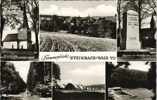 Ansichtskarte Steinbach am Wald Stadtteilansichten 1974