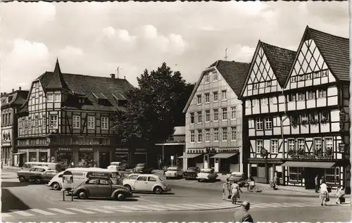 Ansichtskarte Soest VW Käfer Marktplatz 1963