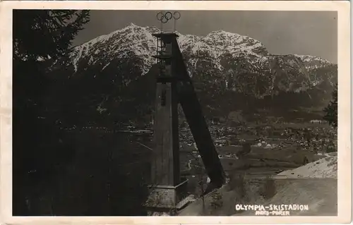 Garmisch-Partenkirchen Olympia Skistation und Sprungschanze 1951