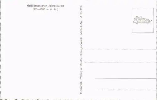 Ansichtskarte St. Blasien Totale 1961