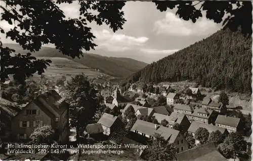 Ansichtskarte Willingen (Upland) Stadt gel. Landpoststempel Ottlar 1962