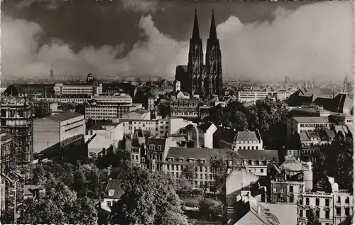 Ansichtskarte Köln Stadtblick - Baugerüste 1957