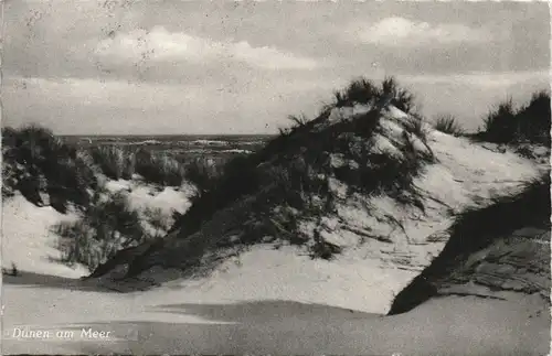 Ansichtskarte St. Peter-Ording Strand Dünen - gel. Mischfrankatur 1961