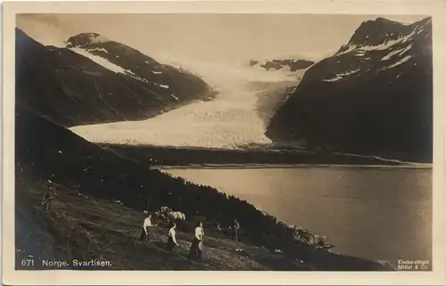 Norwegen Allgemein Frauen Bauern Glescher Norge Norway Svartisen 1930