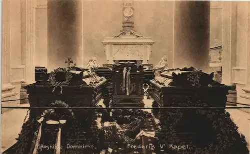 Postcard Roskilde Domkirke Frederik V Kapel 1911