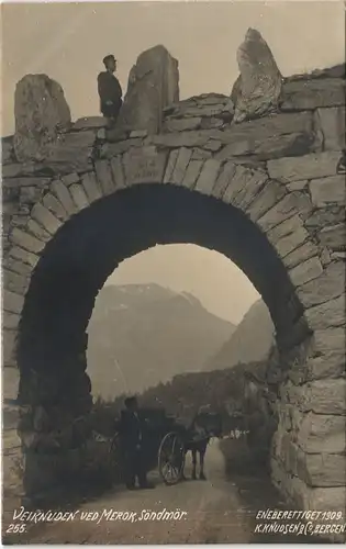 Norwegen Allgemein VEIKNUDEN VEIKNUDEN VED MEROK, Söndmör. Norge Norway 1909