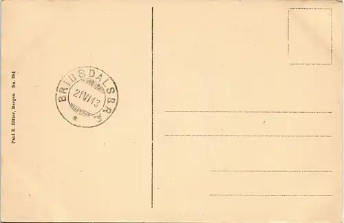 Postcard Olden (Norwegen) Olden (Norge) Stadt Nordfjord 1913