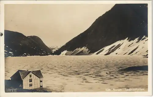 Postcard Norwegen Allgemein Norway Norge. Djupvashytten. 1927