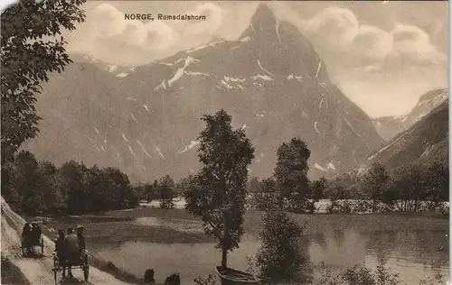 Postcard Norwegen Allgemein NORGE, Romsdalshorn Norway 1912