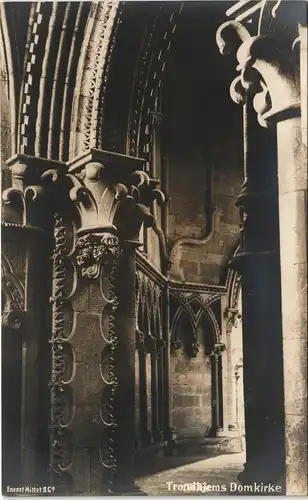 Postcard Trondheim Trondheim Domkirke - Kirke 1930