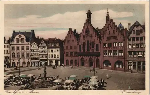 Ansichtskarte Frankfurt am Main Römerberg 1926