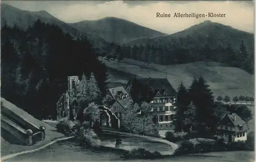 Ansichtskarte Allerheiligen Klosterruine 1912