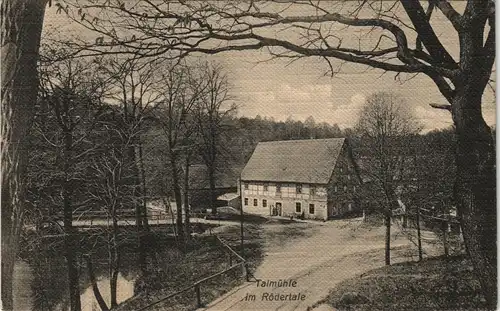 Ansichtskarte Liegau-Augustusbad-Radeberg Talmühle im Rödertale 1911