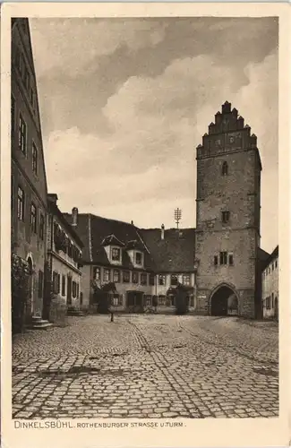 Ansichtskarte Dinkelsbühl Rothenburger Strasse 1928