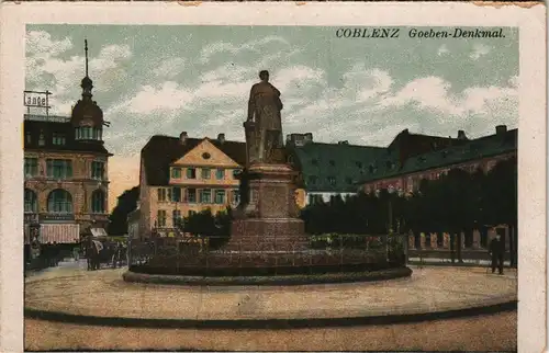 Ansichtskarte Koblenz Goeben-Denkmal 1928