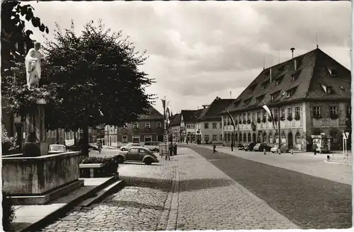 Ansichtskarte Lichtenfels (Bayern) Marktplatz VW Käfer 1962
