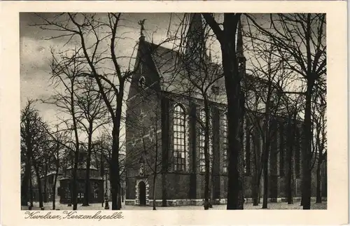 Ansichtskarte Kevelaer Stadtteilansicht Kirchen Herzen-Kapelle 1920